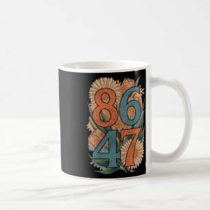 8647 Anti Trump floral Demokrat Präsident Liberal Kaffeetasse
