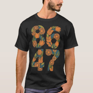 8647 Anti Trump floral Demokrat Präsident Liberal T-Shirt