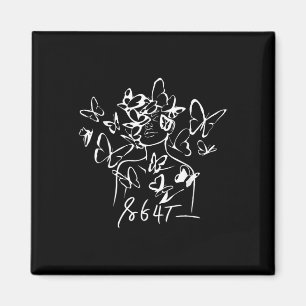 8647 Anti Trump Floral Resist 86 47 Impeach Trump Magnet