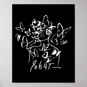 8647 Anti Trump Floral Resist 86 47 Impeach Trump Poster