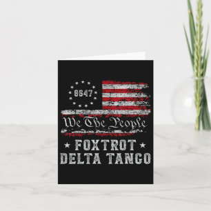 8647 Anti Trump Foxtrots Deltas Tangos Impeach 47 Karte