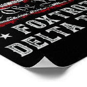 8647 Anti Trump Foxtrots Deltas Tangos Impeach 47 Poster (Ecke)