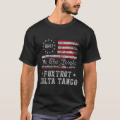8647 Anti Trump Foxtrots Deltas Tangos Impeach 47 T-Shirt (Vorderseite)