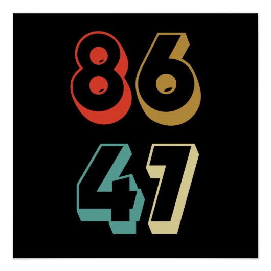 8647 Anti-Trump Poster (Vorderseite)