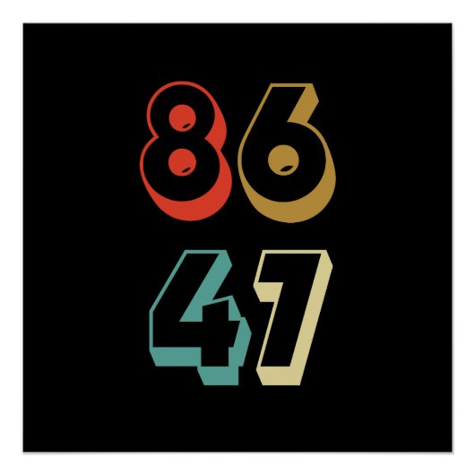 8647 Anti-Trump Poster (Vorderseite)