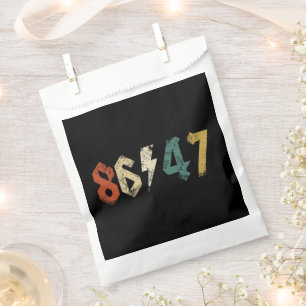 8647 Anti Trump Retro Vintag 80er Rock Style Geschenktütchen