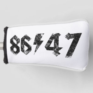 8647 Anti Trump Retro Vintag 80er Rock Style Golf Headcover