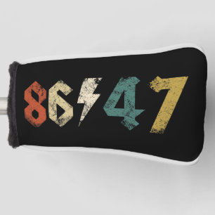 8647 Anti Trump Retro Vintag 80er Rock Style Golf Headcover