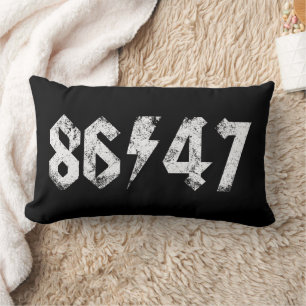 8647 Anti Trump Retro Vintag 80er Rock Style Lendenkissen