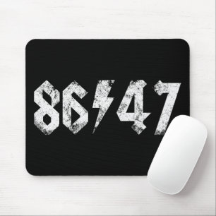 8647 Anti Trump Retro Vintag 80er Rock Style Mousepad