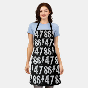 8647 Anti Trump Retro Vintag 80er Rock Style Schürze