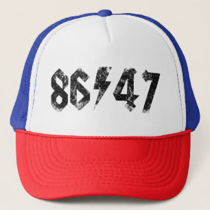 8647 Anti Trump Retro Vintag 80er Rock Style Truckerkappe
