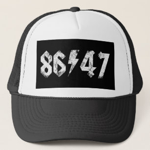 8647 Anti Trump Retro Vintag 80er Rock Style Truckerkappe