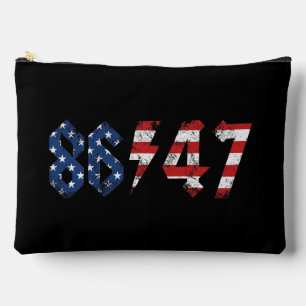 8647 Anti Trump Retro Vintag 80er Rock Style Zubehörtasche