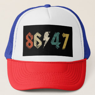 8647 Anti Trump Retro Vintage 80er Rock Stil Truckerkappe