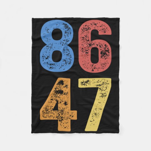 8647 Anti-Trump-Subtle-Resist-Protest Fleecedecke (Vorderseite)