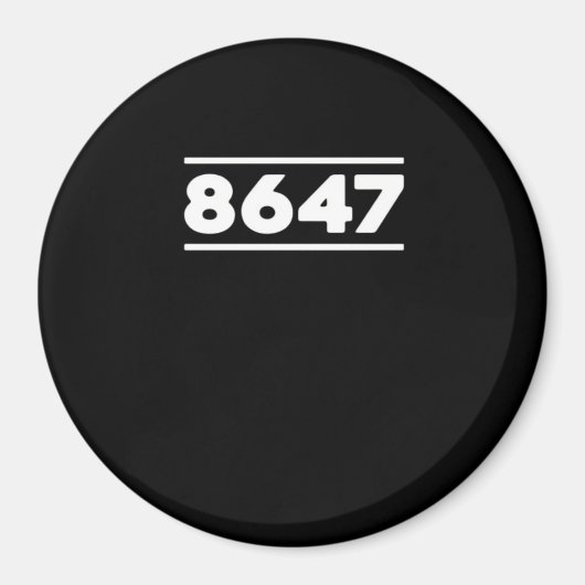 8647 - Antifaschismus Design Klassisches Design Magnet (Vorne)