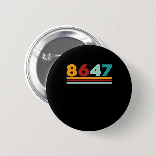 8647 - Antifascism Design Classic Creative Style Button (Vorne & Hinten)