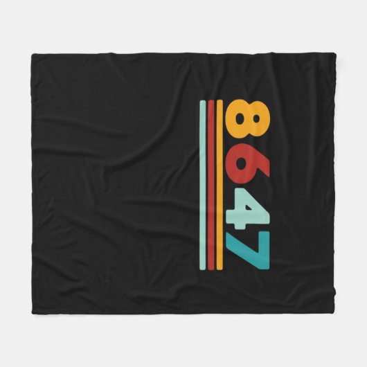 8647 - Antifascism Design Classic Creative Style Fleecedecke (Vorderseite (Horizontal))