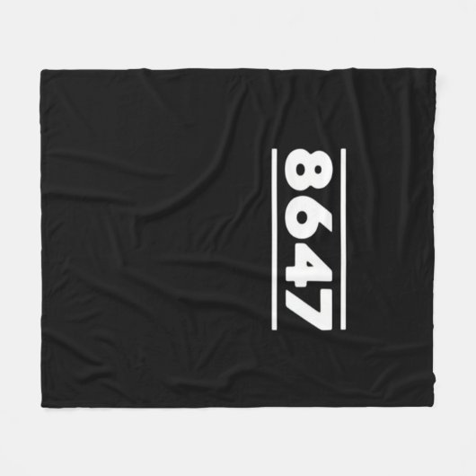 8647 - Antifascism Design Classic Design Fleecedecke (Vorderseite (Horizontal))