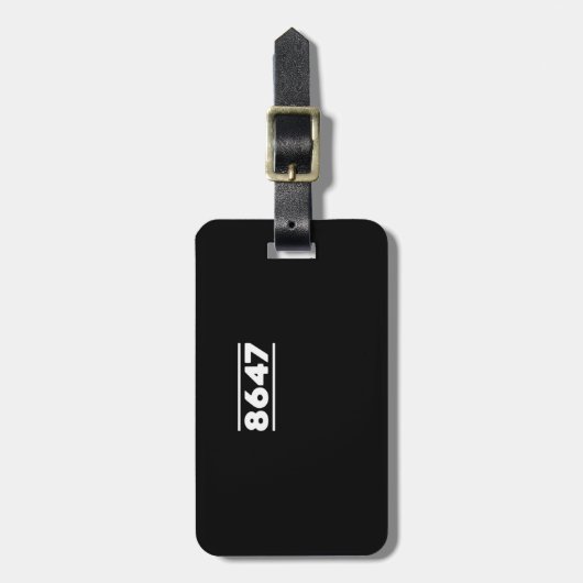 8647 - Antifascism Design Classic Design Gepäckanhänger (Vorderseite vertikal)