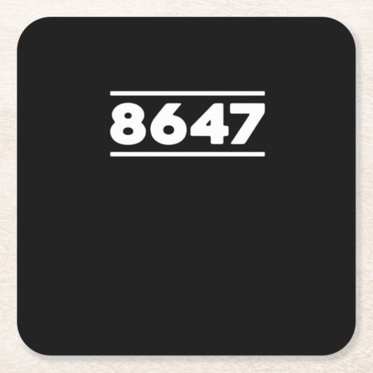 8647 - Antifascism Design Classic Design Rechteckiger Pappuntersetzer (Vorderseite)