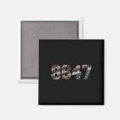 8647 Flag-Stil Magnet (Vorderseite/Rückseite)