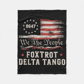 8647 Foxtrots Deltas Tangos Amerika Flagge Fleecedecke