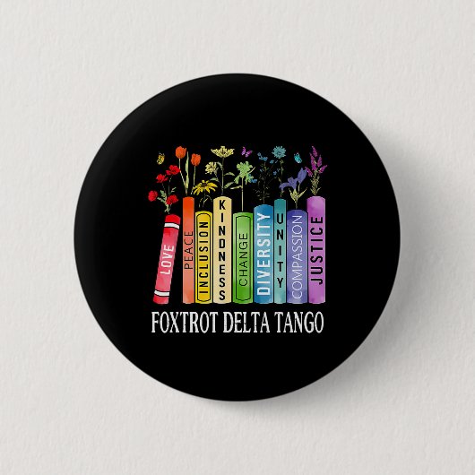 8647 Foxtrots Tangos Deltas Book Blume Resist Boo Button (Vorderseite)