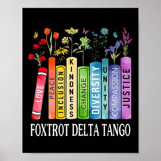 8647 Foxtrots Tangos Deltas Book Blume Resist Boo Poster (Vorne)