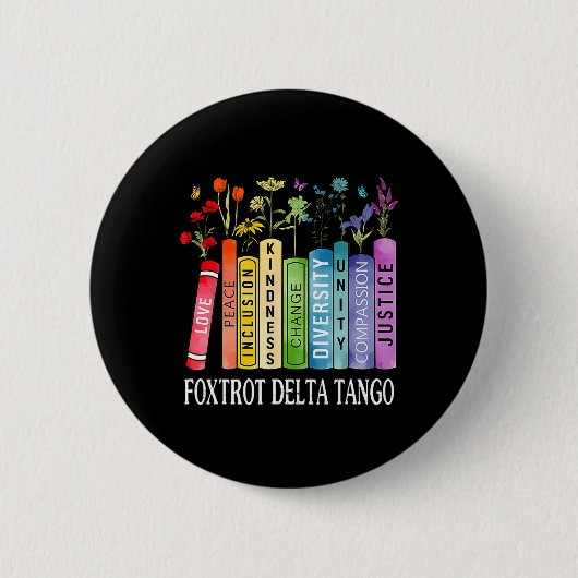8647 Foxtrots Tangos Deltas Buch Flower Resist Boo Button (Vorderseite)