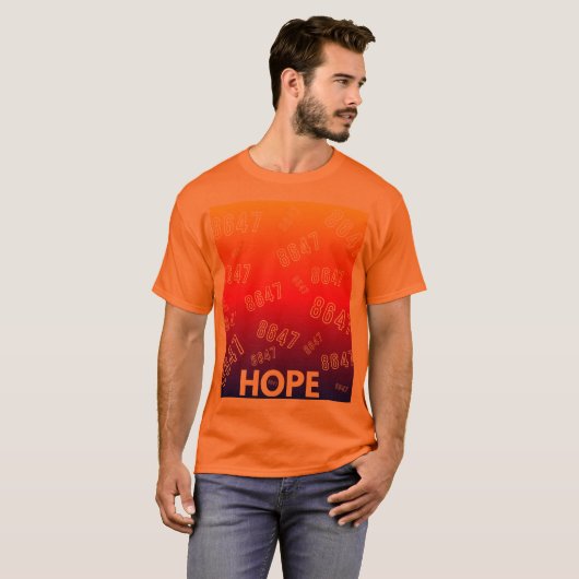 8647 HOPE, fokussiert T-Shirt (Vorne ganz)