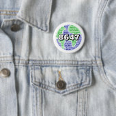 8647 Planet Erde Ökologie Wort Kunst Button (Beispiel)
