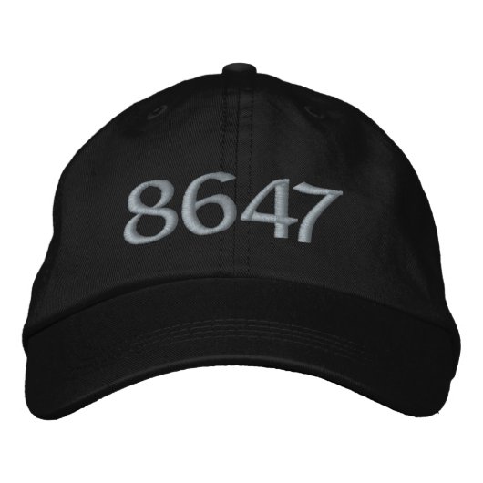8647, POTUS abzulehnen, zu verwerfen oder abzubrec Bestickte Baseballkappe (Vorderseite)