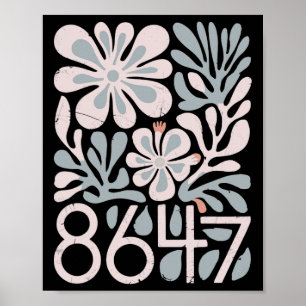 8647 Resist Subtile Florale Foxtrot Delta Tango Pr Poster