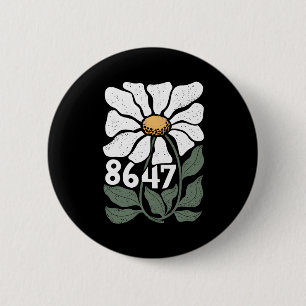 8647 Resist Subtle Daisy Floral Foxtrot Delta Tang Button