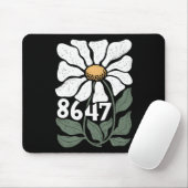 8647 Resist Subtle Daisy Floral Foxtrot Delta Tang Mousepad (Mit Mouse)