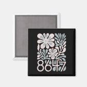 8647 Resist Subtle Floral Foxtrot Delta Tango Prot Magnet (Vorderseite/Rückseite)