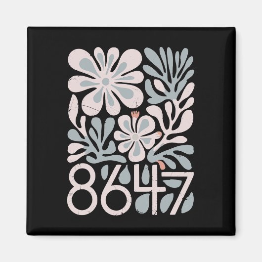 8647 Resist Subtle Floral Foxtrot Delta Tango Prot Magnet (Vorne)