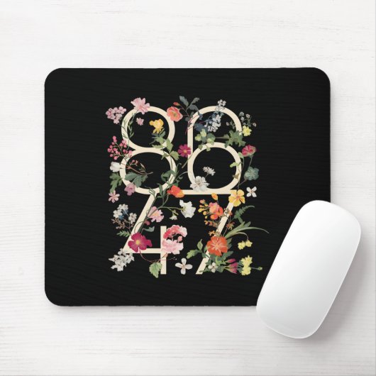 8647 Resist Subtle Floral Foxtrot Delta Tango Prot Mousepad (Mit Mouse)