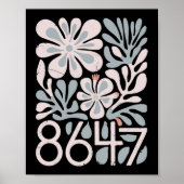 8647 Resist Subtle Floral Foxtrot Delta Tango Prot Poster (Vorne)