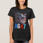 8647 Retro 86 47 Cat Lovers T-Shirt (Vorderseite)