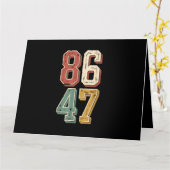 8647 Retro 86 47 Karte (Gelbe Blume)