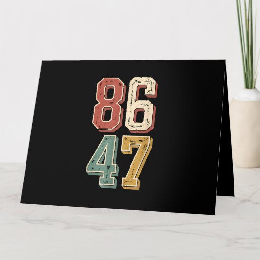 8647 Retro 86 47 Karte (Vorderseite)