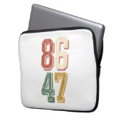 8647 Retro 86 47 Laptopschutzhülle (Vorderseite Links)