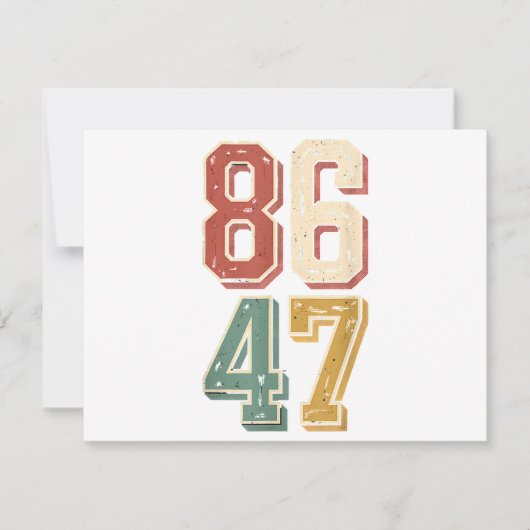 8647 Retro 86 47 Save The Date (Vorderseite)