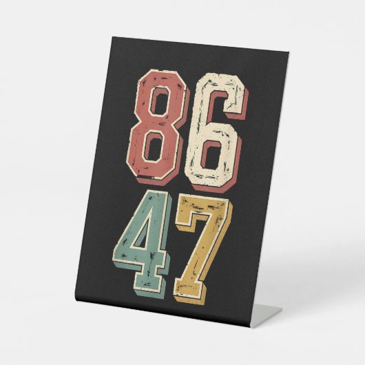 8647 Retro 86 47 Sockelschild (Vorderseite)