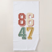 8647 Retro 86 47 Strandtuch (Vorderseite)