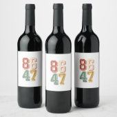 8647 Retro 86 47 Weinetikett (Flaschen)