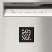 8647 Subtile Anti-Trump-Blumen-Boho Magnet (In Situ (Geschirrspüler))